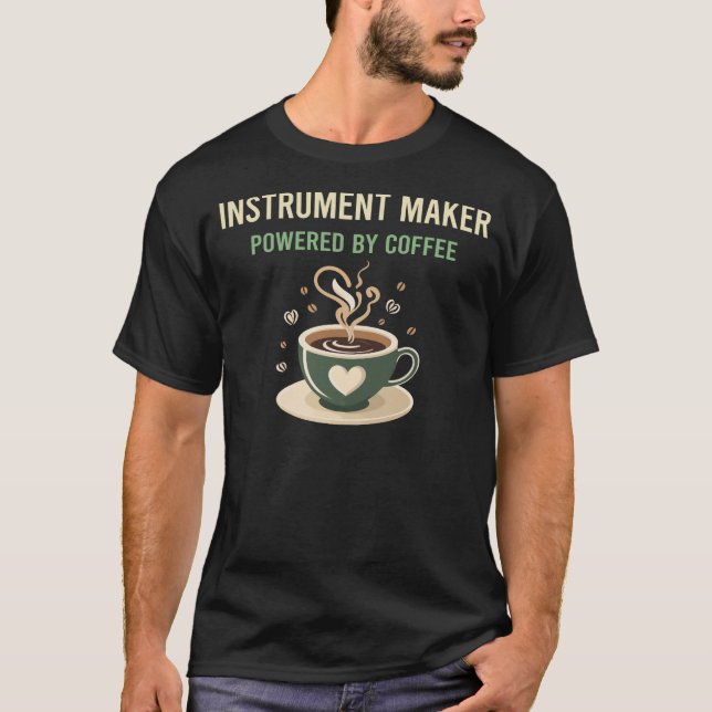 Drivs av kaffeinstrumentsverktyg t shirt (Framsida)