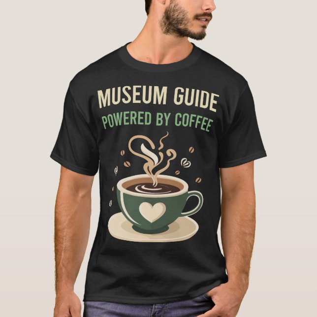 Drivs av kaffemusehandbok t shirt (Framsida)