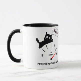 Drivs av katter och kaffe mugg
