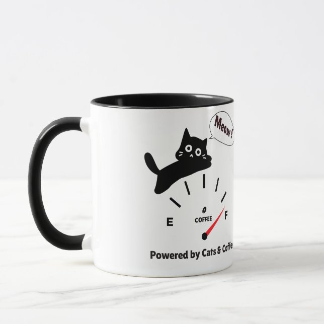 Drivs av katter och kaffe mugg (Vänster)