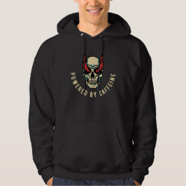 Drivs av koffein - Skullenergi Hoodie