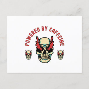 Drivs av koffein - Skullenergi Vykort
