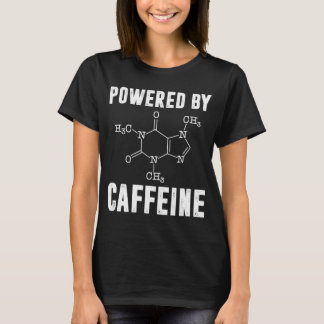 Drivs av koffeinforskare, kaffe t shirt