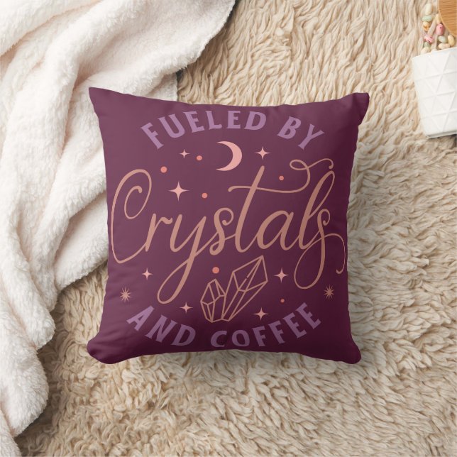 Drivs av kristaller och kaffe Celestial Halloween Kudde (Filt)