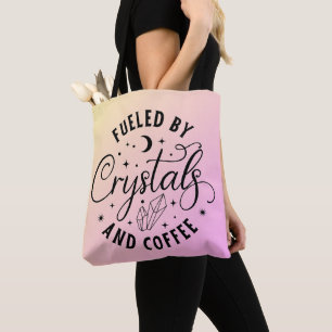 Drivs Av Kristaller och Kaffe Rosa Ombre Halloween Tygkasse