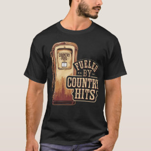 Drivs av Land Hits - Land Music Gifts T Shirt