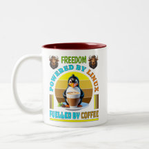 Drivs av Linux - Förbränd med kaffe