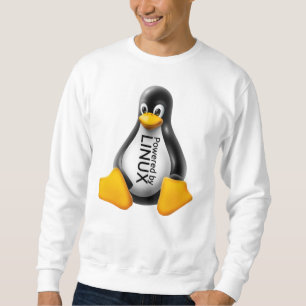 Drivs av Linux Lång Ärmad Tröja