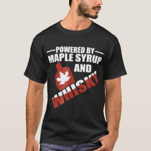 Drivs av Maple Syrup och Whisky Canadian Hero T Shirt