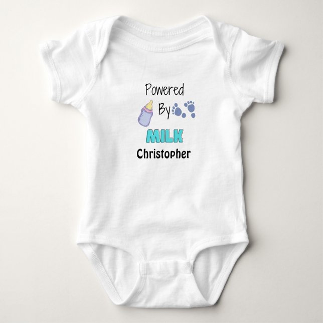 Drivs av matsalsboxar i Mjölk Baby T Shirt (Framsida)