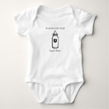 Drivs av mjölk Super Baby Rolig bodysuit