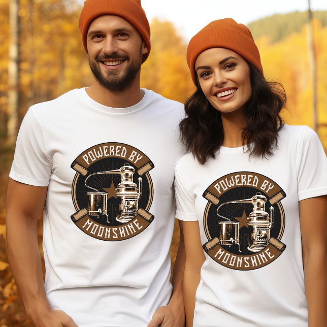 Drivs av Moonshine T-Shirt (Skapare uppladdad)