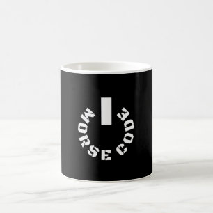 Drivs av Morse Code Kaffemugg