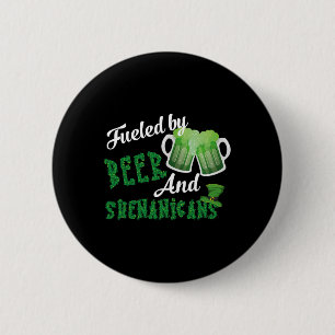 Drivs Av Öl Och Bus Saint Patrick's Day Knapp