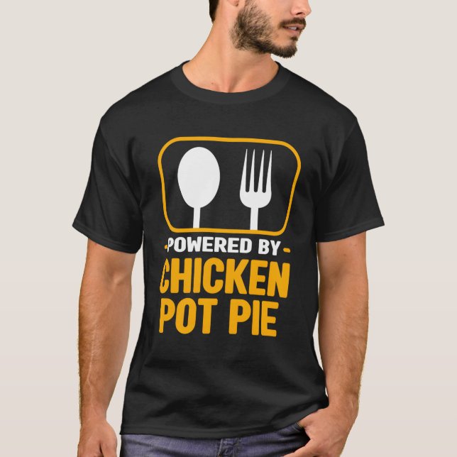 Drivs av pastor från Chicken Pot Paj Kött Paj Humo T Shirt (Framsida)
