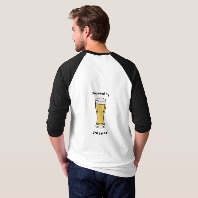 Drivs av Pilsner T Shirt (Hel baksida)