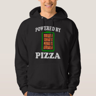 Drivs av Pizza - Funny Pizza Hoodie