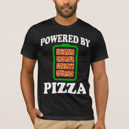 Drivs av Pizza - Funny Pizza T Shirt