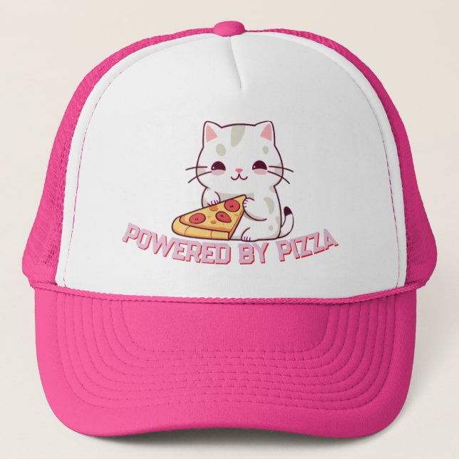 Drivs av Pizza med en kute Keps (Framsida)