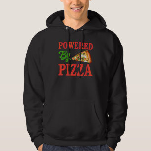 Drivs Av Pizza Pizzaholics Italiensk Pizza Hoodie