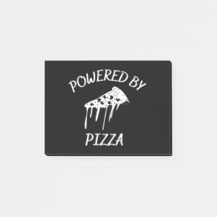 Drivs av Pizza Post-it Block