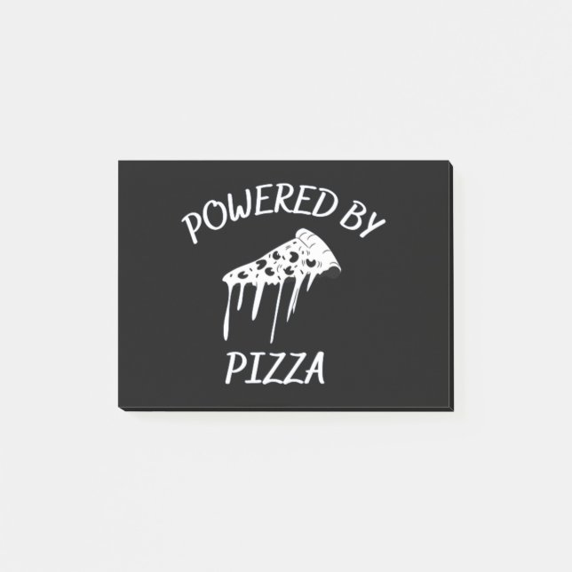Drivs av Pizza Post-it Block (Framsida)