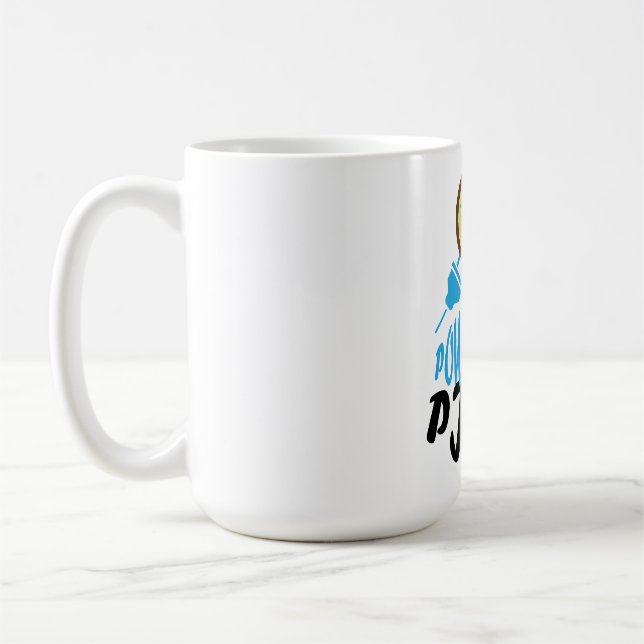 Drivs av Pizza – Rolig matälskare design Kaffemugg (Vänster)