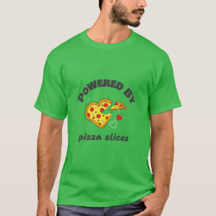 Drivs av Pizza Slices-School Lunch Break T-shirt