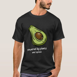 Drivs av Plant och Spices Funny Vegan Chef T Shirt