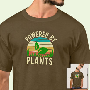 Drivs av plantor - nun Vegan Vintage Sunset T Shirt