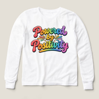 Drivs av positivitet t shirt