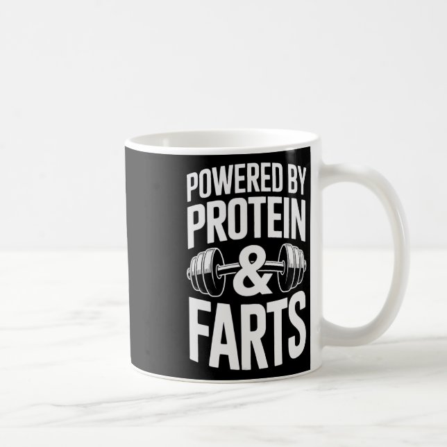 Drivs av Protein och Bodybuilding Weightli Kaffemugg (Höger)