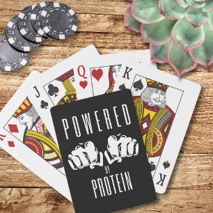 Drivs av Protein Snyggt Black Casinokort