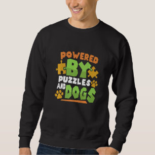 Drivs av Puzzles och Hundar Puzzle Puzzler Board G Lång Ärmad Tröja
