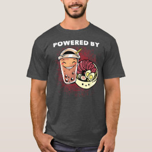 Drivs av Ramen Noodles Soppa och Boba Kawaii Food T Shirt