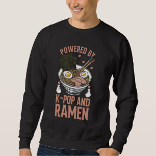 Drivs av Ramen och K-Pop Ramen Kpop Merchandise Lång Ärmad Tröja