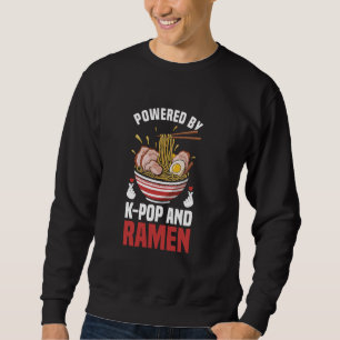 Drivs av Ramen och K-Pop Ramen Kpop Merchandise Lång Ärmad Tröja