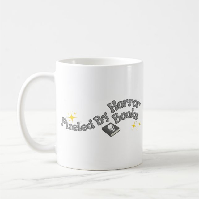 Drivs av skräckböcker kaffemugg (Vänster)