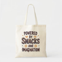 Drivs av Snacks Fantasi Roligt Mat Citat Typ