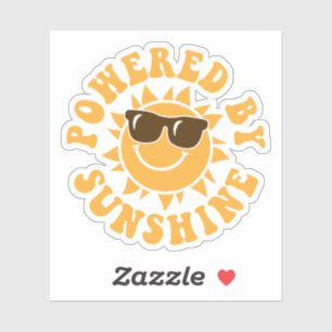 Drivs av sommarvaccinering i Sunshine Lycklig Roli Klistermärken