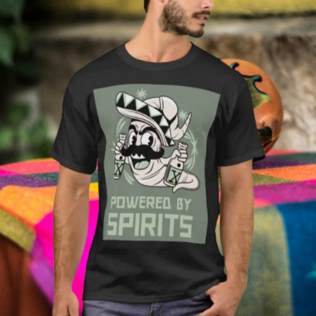 Drivs av spriter Tequilamasken T Shirt (Skapare uppladdad)