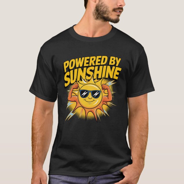 Drivs av Sunshine - Eco-Friendly Tee (Framsida)