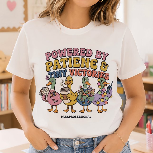Drivs av Tålamod Rolig Extraassistents Duck T Shirt (Skapare uppladdad)
