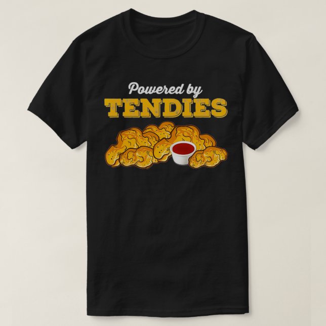 Drivs av Tendies Chicken Tender Pullover T Shirt (Design framsida)