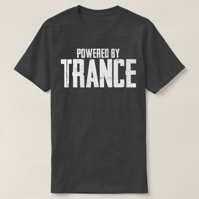 Drivs av Trance Music Psy Trance T Shirt (Design framsida)