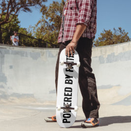 Drivs av tro kristen t-shirt mini skateboard bräda 18,5 cm