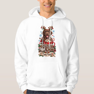 Drivs Av Varm Choklad Och Valpkysser Chocolate Lab Hoodie