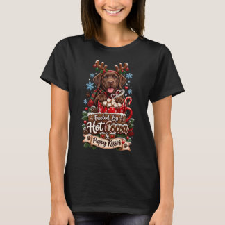 Drivs Av Varm Choklad Och Valpkysser Chocolate Lab T Shirt