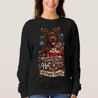 Drivs Av Varm Choklad Och Valpkysser Chocolate Lab T Shirt