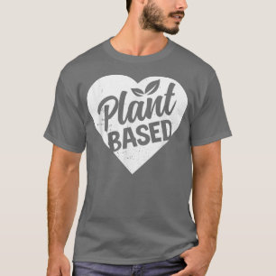Drivs av växtbaserat Diet Vegan Life Funny VIT T Shirt